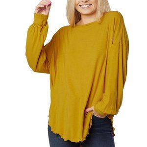 Free People Shimmy Shake Oversized Knit Top